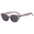 Simple Style Color Block Ac Cat Eye Full Frame Women's Sunglasses