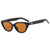 Simple Style Color Block Ac Cat Eye Full Frame Women's Sunglasses