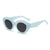 Simple Style Color Block Ac Cat Eye Patchwork Full Frame Women's Sunglasses