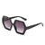 Simple Style Color Block Ac Polygon Full Frame Women's Sunglasses