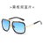 Simple Style Color Block Ac Polygon Patchwork Clips Men's Sunglasses