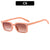 Simple Style Color Block Ac Square Full Frame Women's Sunglasses