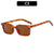 Simple Style Color Block Ac Square Full Frame Women's Sunglasses