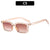 Simple Style Color Block Ac Square Full Frame Women's Sunglasses