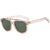 Simple Style Color Block Ac Toad Glasses Full Frame Women's Sunglasses