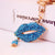 Simple Style Color Block Alloy Inlay Rhinestones Women's Keychain