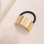 Simple Style Color Block Alloy Plating Hair Tie