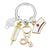 Simple Style Color Block Alloy Plating Keychain