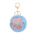 Simple Style Color Block Alloy Plush Women's Keychain