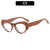 Simple Style Color Block Leopard Pc Butterfly Frame Full Frame Optical Glasses