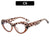 Simple Style Color Block Leopard Pc Butterfly Frame Full Frame Optical Glasses