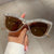 Simple Style Color Block Pc Cat Eye Full Frame Women's Sunglasses