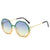 Simple Style Color Block Pc Polygon Full Frame Women's Sunglasses