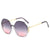 Simple Style Color Block Pc Polygon Full Frame Women's Sunglasses