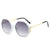 Simple Style Color Block Pc Polygon Full Frame Women's Sunglasses