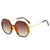 Simple Style Color Block Pc Polygon Full Frame Women's Sunglasses