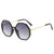 Simple Style Color Block Pc Polygon Full Frame Women's Sunglasses