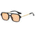 Simple Style Color Block Pc Square Full Frame Women's Sunglasses