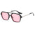 Simple Style Color Block Pc Square Full Frame Women's Sunglasses