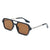 Simple Style Color Block Pc Square Full Frame Women's Sunglasses