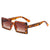 Simple Style Color Block Pc Square Patchwork Full Frame Kids Sunglasses