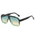 Simple Style Color Block Pc Toad Glasses Full Frame Women's Sunglasses