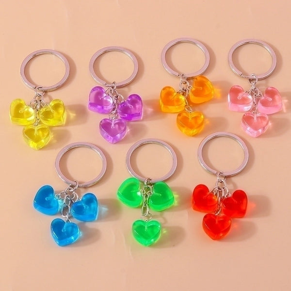 Simple Style Color Block Resin Women's Keychain