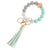 Simple Style Color Block Silica Gel Beaded Women's Keychain 1 Piece