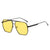 Simple Style Color Block Tac Square Full Frame Women's Sunglasses