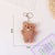 Simple Style Commute Animal Pp Cotton Keychain