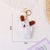 Simple Style Commute Animal Pp Cotton Keychain