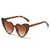 Simple Style Commute Color Block Ac Heart Shape Full Frame Women's Sunglasses