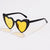 Simple Style Commute Color Block Ac Heart Shape Full Frame Women's Sunglasses