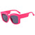 Simple Style Commute Color Block Ac Square Full Frame Women's Sunglasses