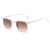 Simple Style Commute Color Block Pc Square Full Frame Women's Sunglasses