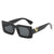 Simple Style Commute Color Block Pc Square Full Frame Women's Sunglasses