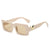 Simple Style Commute Color Block Pc Square Full Frame Women's Sunglasses