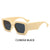 Simple Style Commute Color Block Solid Color Pc Square Full Frame Women's Sunglasses