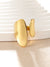 Simple Style Commute Geometric Stainless Steel Plating 18k Gold Plated Open Rings