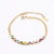 Minimalist Commute Geometric Titanium Steel Plating Inlay Zircon Bracelets