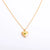 Simple Style Commute Heart Shape Copper 18k Gold Plated Zircon Pendant Necklace In Bulk