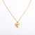 Simple Style Commute Heart Shape Copper 18k Gold Plated Zircon Pendant Necklace In Bulk