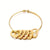 Simple Style Commute Heart Shape Stainless Steel Plating 18k Gold Plated Bangle