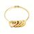 Simple Style Commute Heart Shape Stainless Steel Plating 18k Gold Plated Bangle