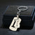 Simple Style Commute Letter Stainless Steel Keychain