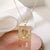 Simple Style Commute Portrait Copper 18k Gold Plated Shell Zircon Pendant Necklace In Bulk