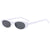 Simple Style Commute Solid Color Ac Oval Frame Full Frame Women's Sunglasses