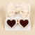 Simple Style Commute Solid Color Bow Knot Plastic Knit Hair Band