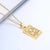 Simple Style Constellation Stainless Steel Plating Necklace