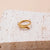 Simple Style Cool Style Heart Shape Solid Color Snake Stainless Steel Plating Hollow Out 18k Gold Plated Open Ring